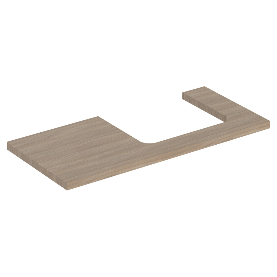 Plaque de recouvrement ONE
105,0 x 3,0 x 47,0 cm
pour lavabo à poser découpe à
droite