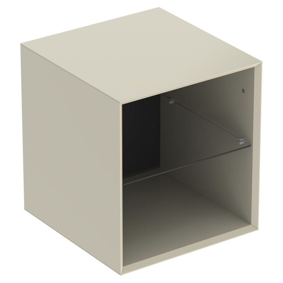 Elément latérale ONE
45,0 x 49,2 x 47,0 cm
armoire de tablette, ouverte
1 tablette