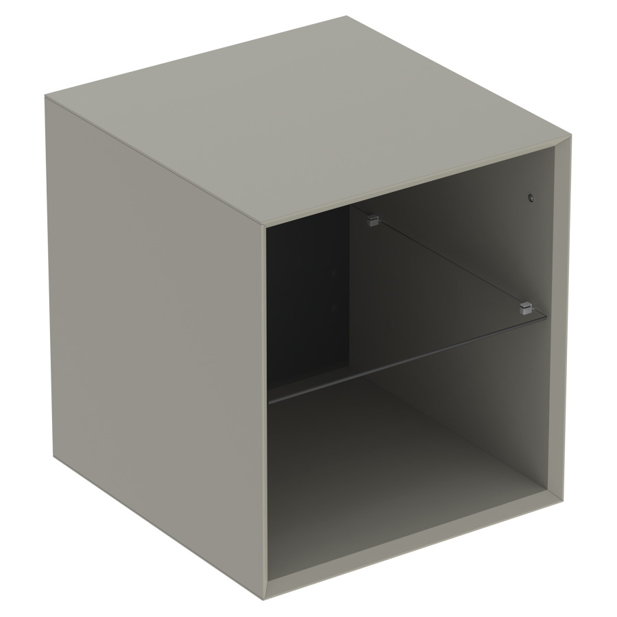 Elément latérale ONE
45,0 x 49,2 x 47,0 cm
armoire de tablette, ouverte
1 tablette
