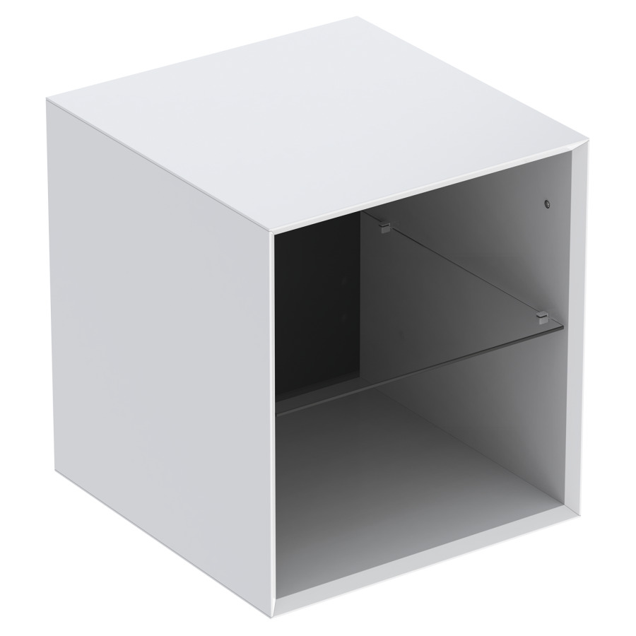Elément latérale ONE
45,0 x 49,2 x 47,0 cm
armoire de tablette, ouverte
1 tablette