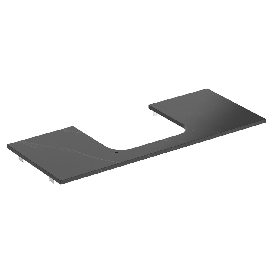 Plaque de recouvrement ONE
120,0 x 2,0 x 47,0 cm
pour lavabo à poser
découpe au centre