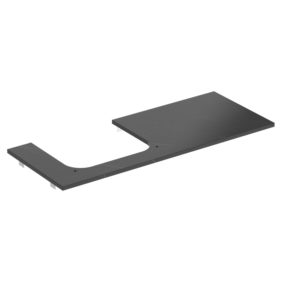 Plaque de recouvrement ONE
120,0 x 2,0 x 47,0 cm
pour lavabo à poser
découpe à gauche
