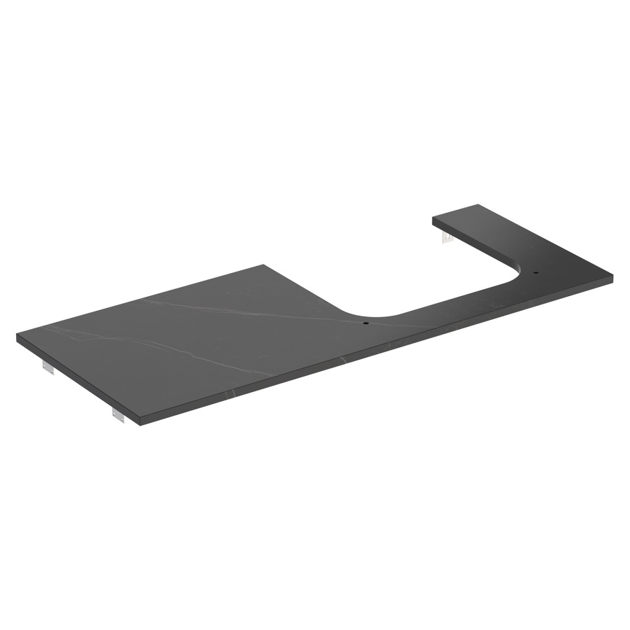 Plaque de recouvrement ONE
120,0 x 2,0 x 47,0 cm
pour lavabo à poser
découpe à droite