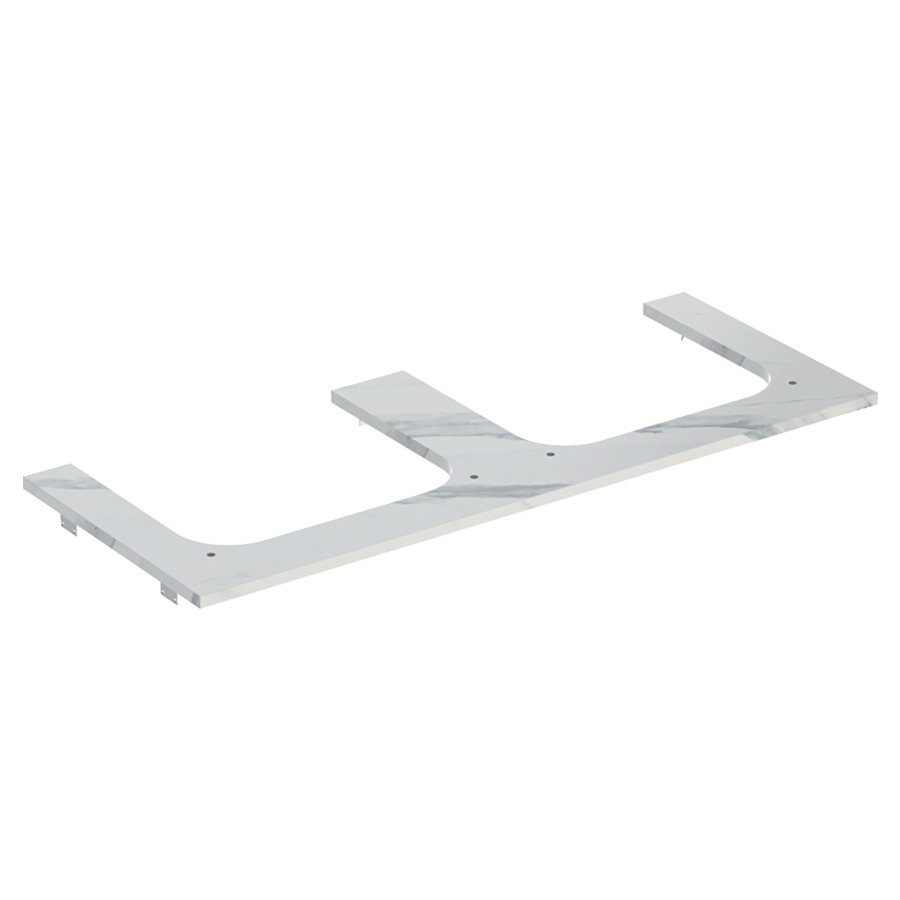 Plaque de recouvrement ONE
120,0 x 2,0 x 47,0 cm
pour lavabo à poser
2 découpes