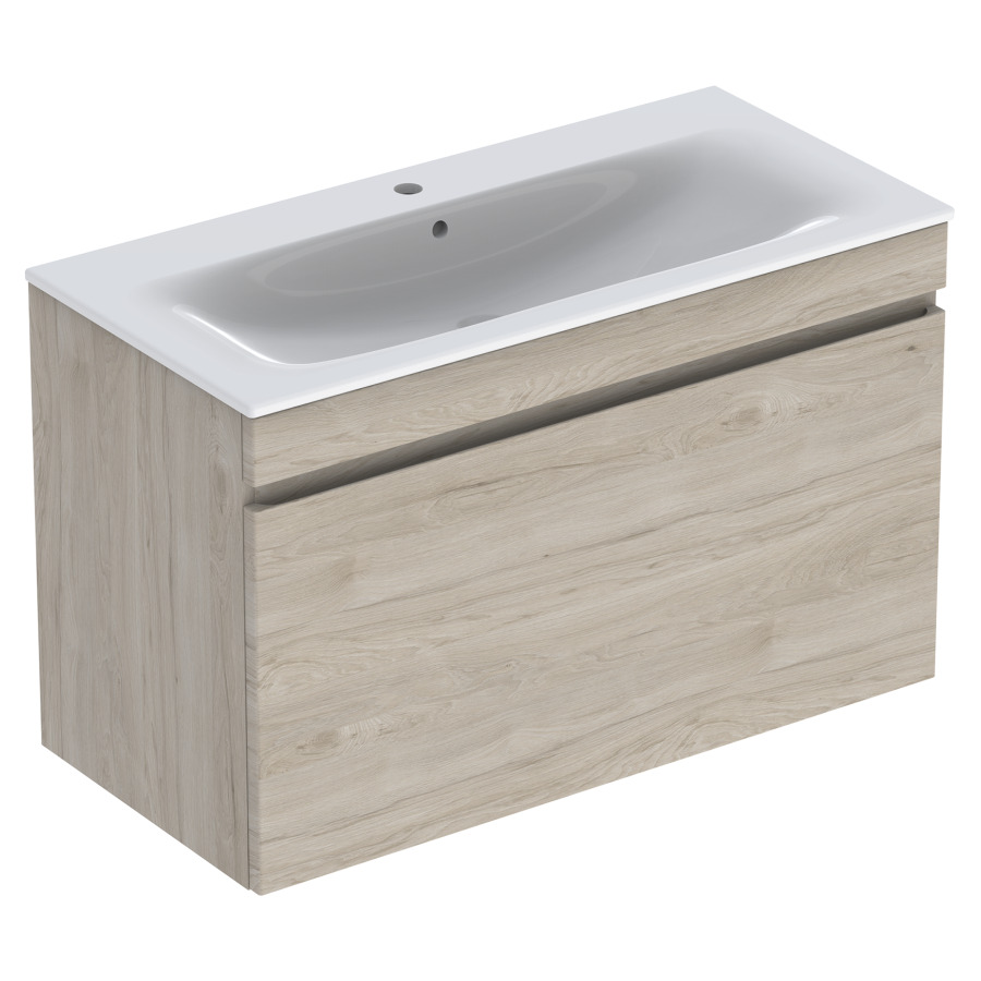 Combination de lavabo RENOVA
PLAN, 100,0 x 62,2 x 48,0 cm
élément à 1 tiroir
avec lavabo, avec trop-plein
sans siphon gain de place
855 107
