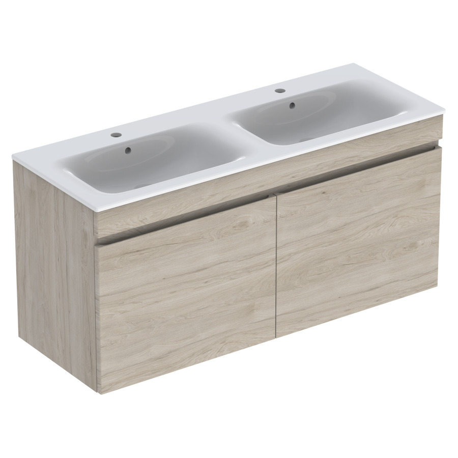 Combination de lavabo RENOVA
PLAN, 130,0 x 62,2 x 48,0 cm
élément à 2 tiroirs
avec lavabo, avec trop-plein
sans siphon gain de place
855 107