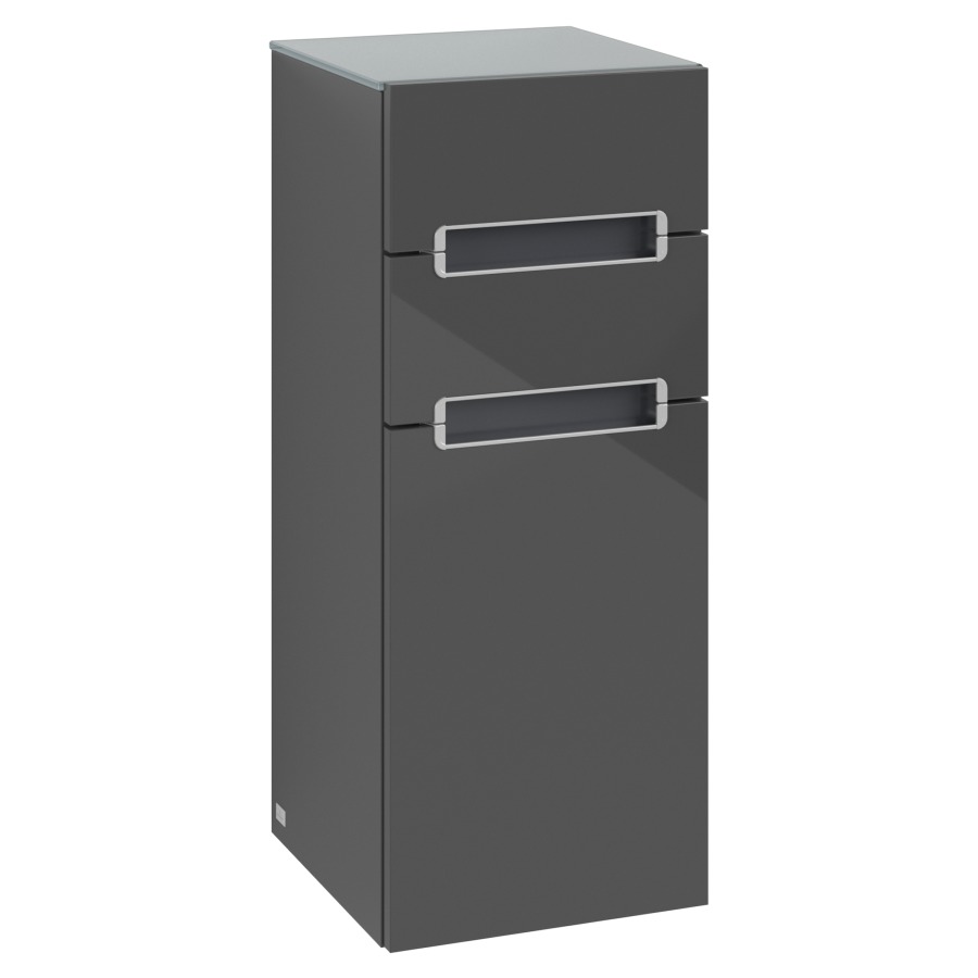 Armoire mi-haute SUBWAY 2.0
35,4 x 85,7 x 37 cm
élément à 2 tiroirs, armoire
de tablette, 1 porte
charnières à gauche, plaque
de recouvrement: Gris - Argent