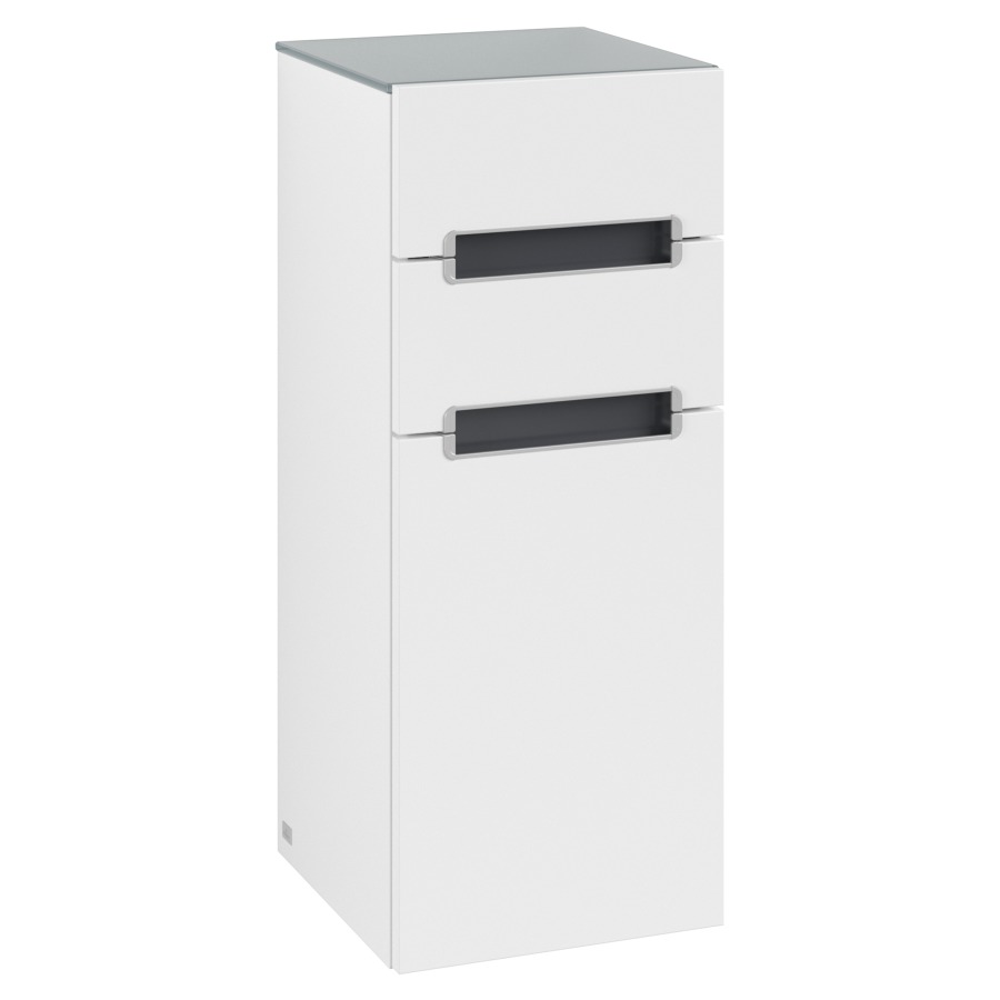 Armoire mi-haute SUBWAY 2.0
35,4 x 85,7 x 37 cm
élément à 2 tiroirs, armoire
de tablette, 1 porte
charnières à droite, plaque
de recouvrement: Gris - Argent