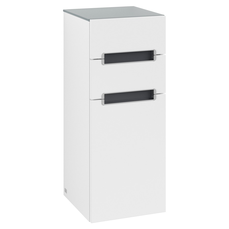 Armoire mi-haute SUBWAY 2.0
35,4 x 85,7 x 37 cm
élément à 2 tiroirs, armoire
de tablette, 1 porte
charnières à droite, plaque
de recouvrement: Gris - Argent