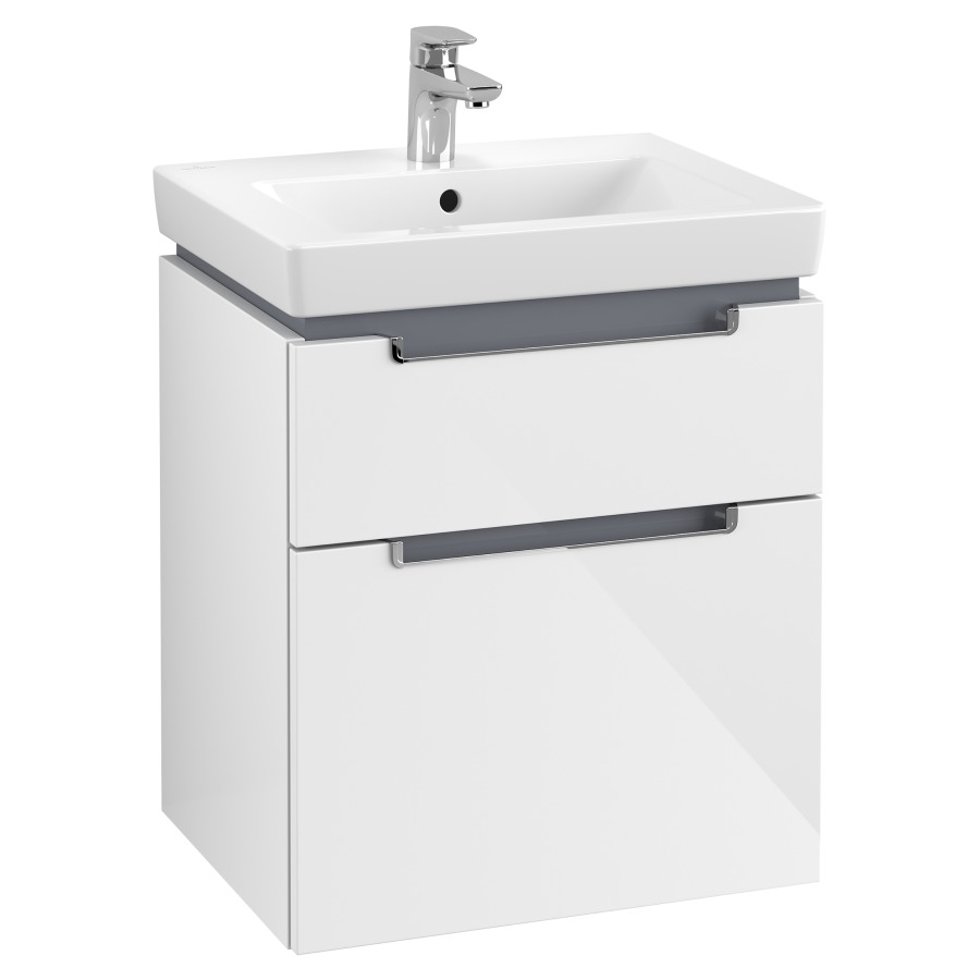 Élément inférieur SUBWAY 2.0
53,7 x 59,0 x 42,3 cm
pour lavabo Subway 2.0 55 cm
élément à 2 tiroirs
