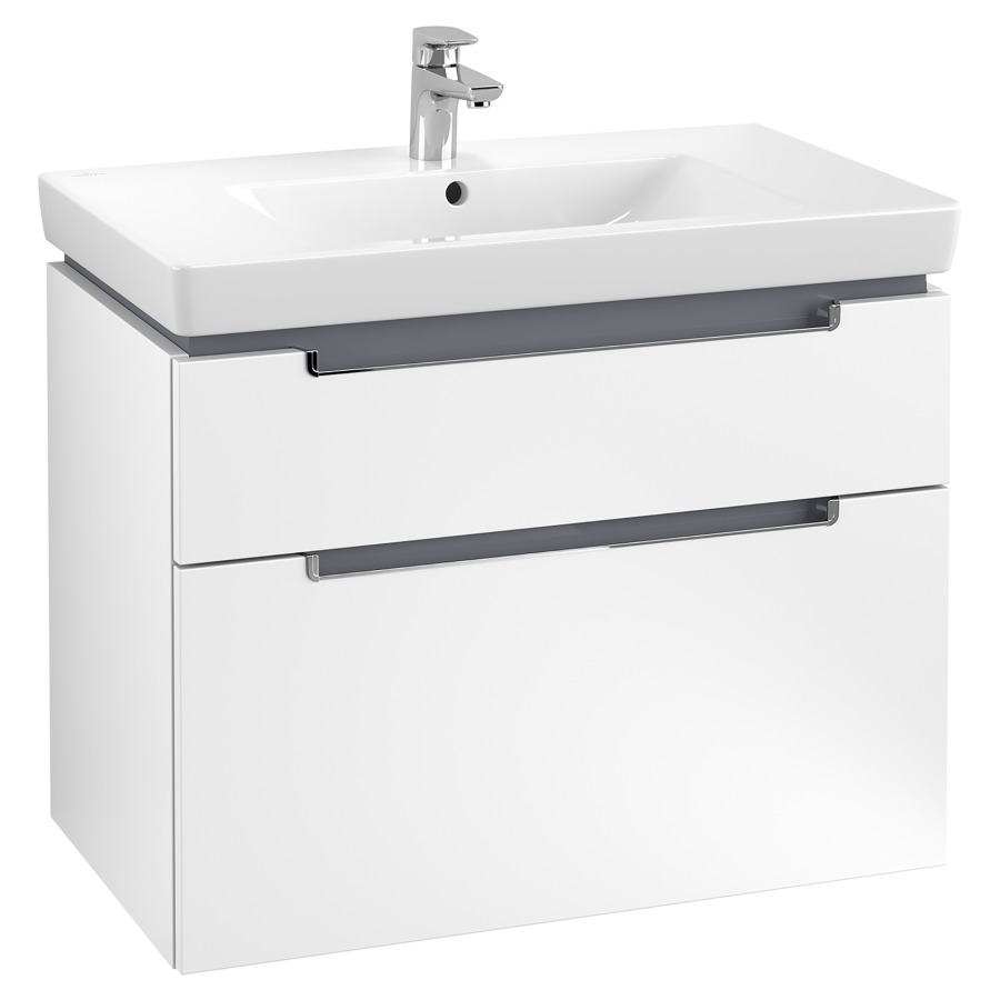 Élément inférieur SUBWAY 2.0
78,7 x 59,0 x 44,9 cm
pour lavabo Subway 2.0 80 cm
élément à 2 tiroirs