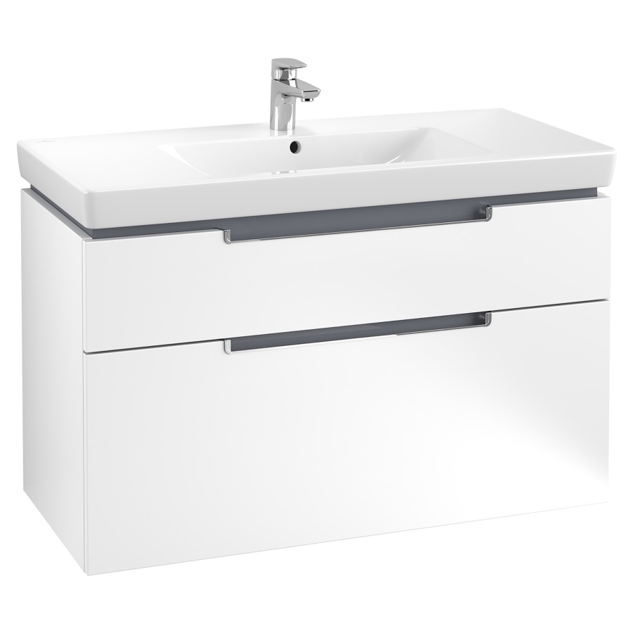 Élément inférieur SUBWAY 2.0
98,7 x 59,0 x 44,9 cm
pour lavabo Subway 2.0 100 cm
élément à 2 tiroirs