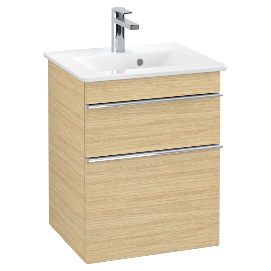 Élément inférieur VENTICELLO
46,6 x 59,0 x 42,6 cm
pour lave-mains Venticello
50 cm, élément à 2 tiroirs