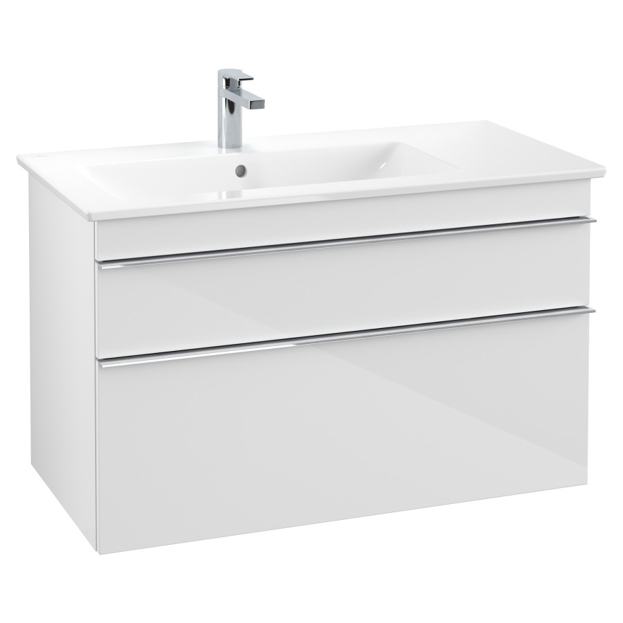 Élément inférieur VENTICELLO
95,3 x 59,0 x 50,2  cm
pour lavabo Venticello 100 cm
lavabo à gauche, élément
à 2 tiroirs
