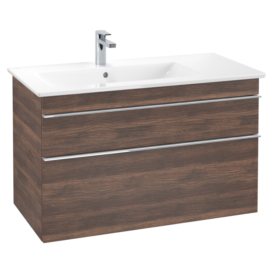 Élément inférieur VENTICELLO
95,3 x 59,0 x 50,2  cm
pour lavabo Venticello 100 cm
lavabo à gauche, élément
à 2 tiroirs