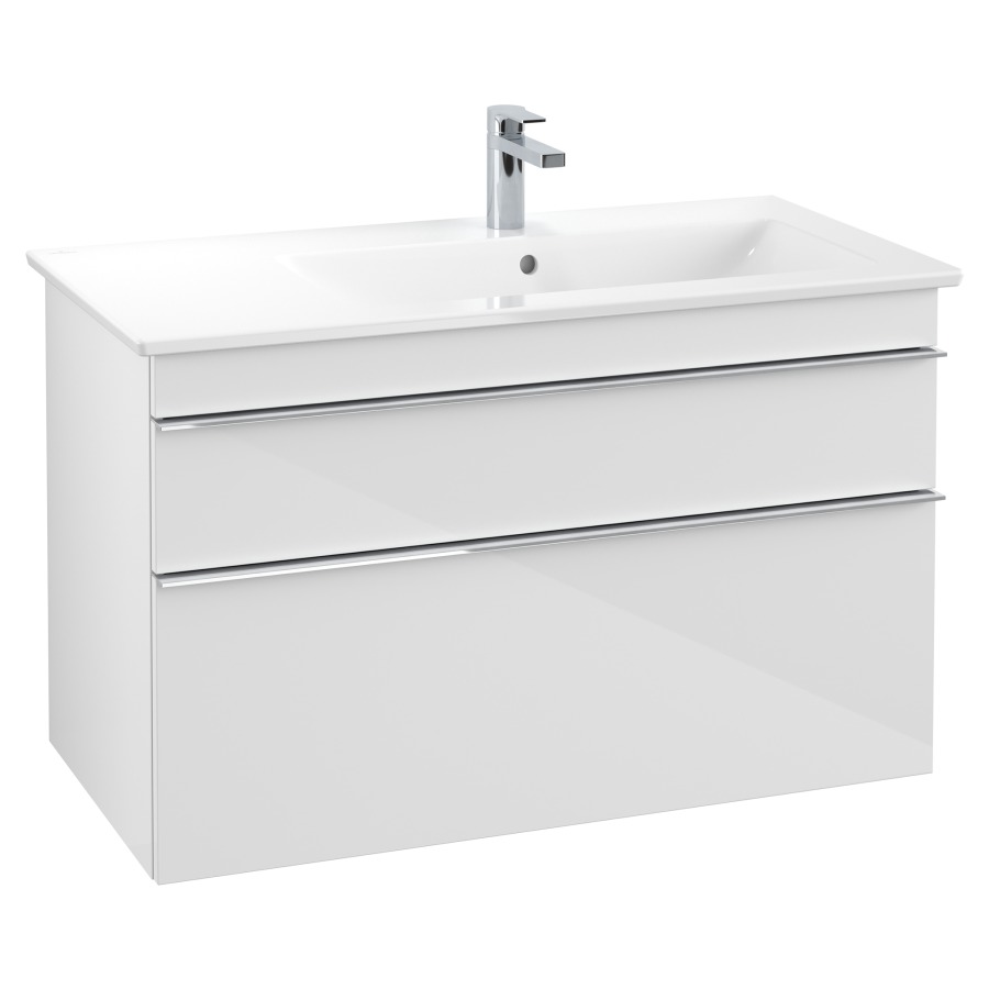Élément inférieur VENTICELLO
95,3 x 59,0 x 50,2  cm
pour lavabo Venticello 100 cm
lavabo à droite, élément
à 2 tiroirs