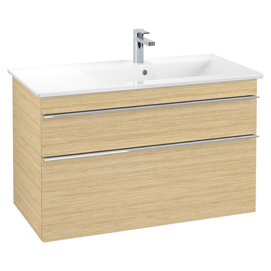 Élément inférieur VENTICELLO
95,3 x 59,0 x 50,2  cm
pour lavabo Venticello 100 cm
lavabo à droite, élément
à 2 tiroirs