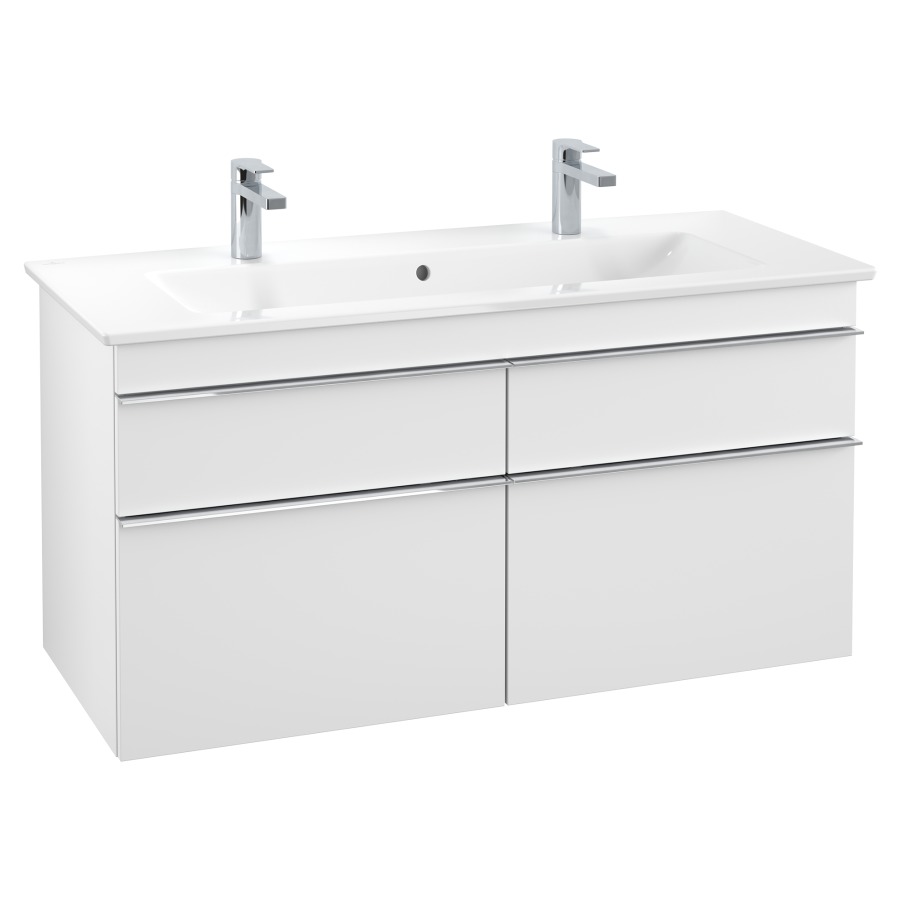Élément inférieur VENTICELLO
115,3 x 59,0 x 50,2  cm
pour lavabo Venticello 120 cm
avec 2 robinetterie
2 éléments à chacune 2 tiroirs