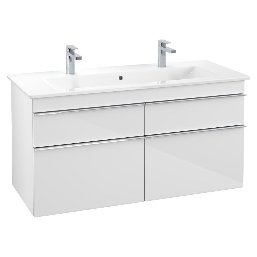 Élément inférieur VENTICELLO
115,3 x 59,0 x 50,2  cm
pour lavabo Venticello 120 cm
avec 2 robinetterie
2 éléments à chacune 2 tiroirs