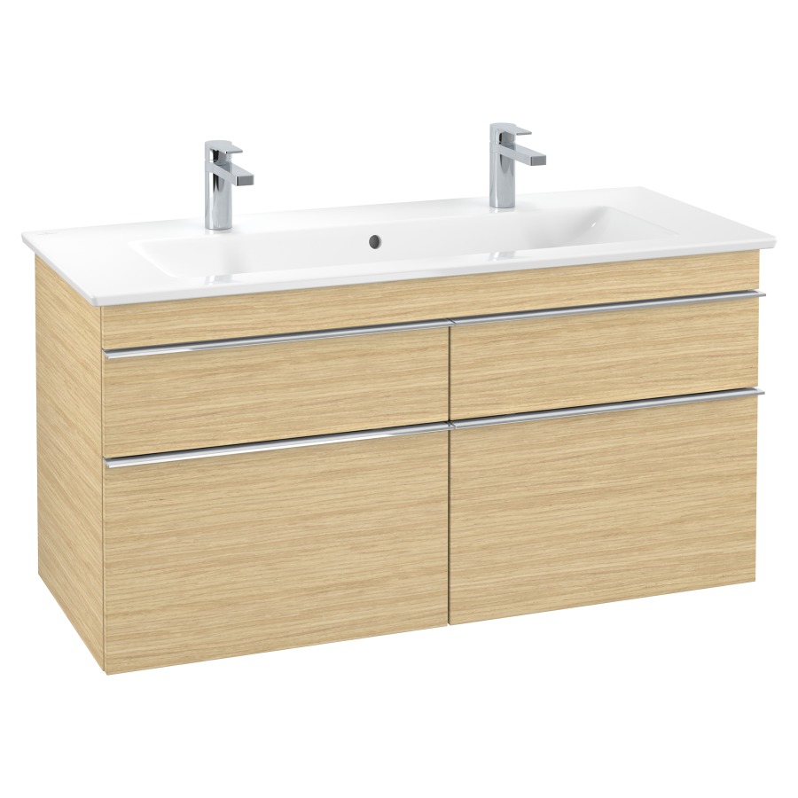 Élément inférieur VENTICELLO
115,3 x 59,0 x 50,2  cm
pour lavabo Venticello 120 cm
avec 2 robinetterie
2 éléments à chacune 2 tiroirs