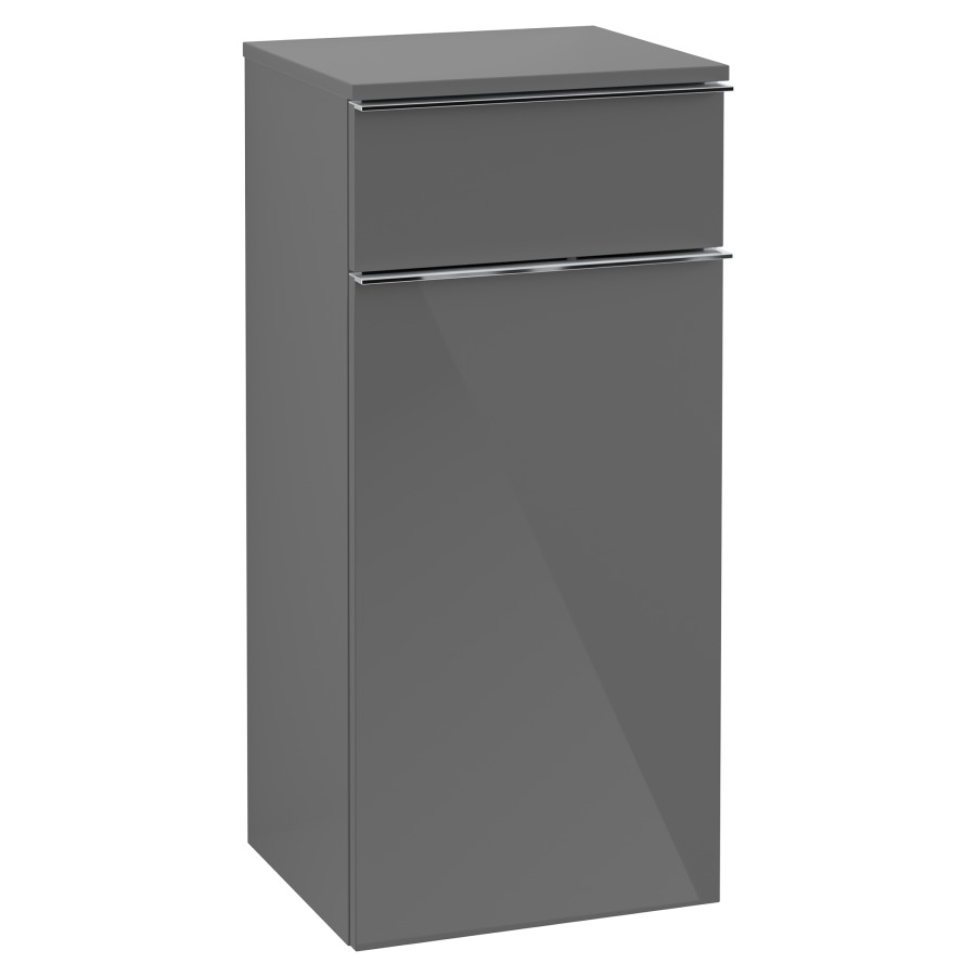 Armoire mi-haute VENTICELLO
40,4 x 86,6 x 37,2 cm
1 tiroir, armoire de tablette
1 porte charnières à gauche