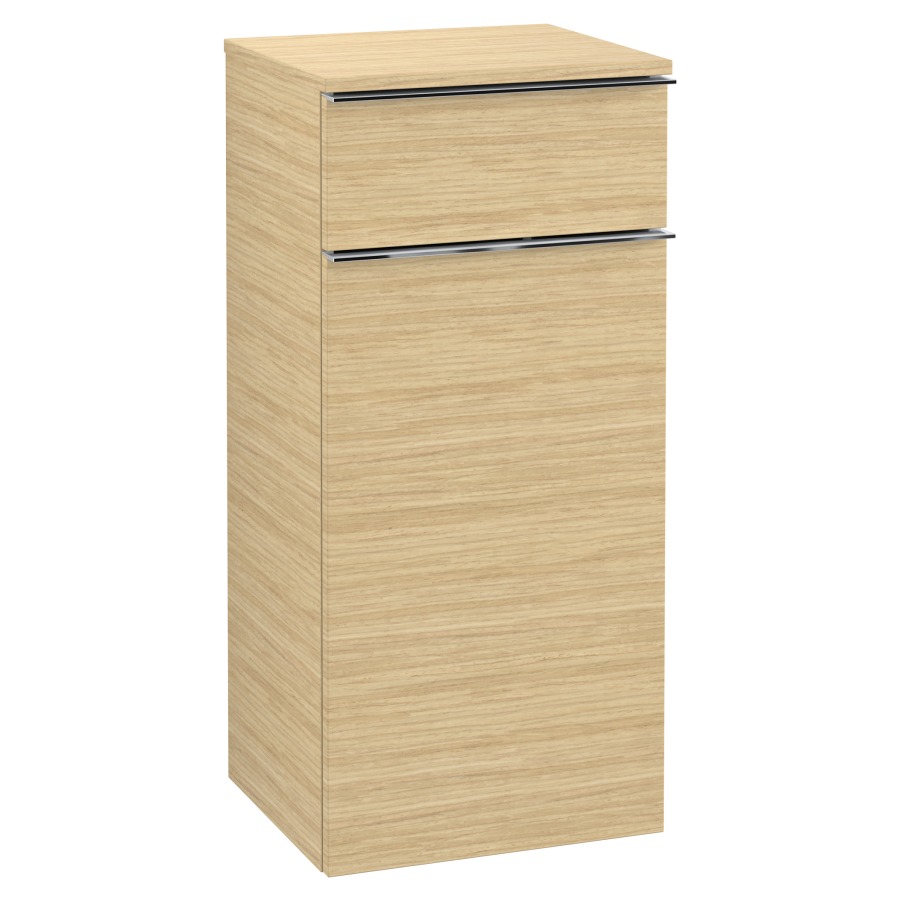 Armoire mi-haute VENTICELLO
40,4 x 86,6 x 37,2 cm
1 tiroir, armoire de tablette
1 porte charnières à gauche