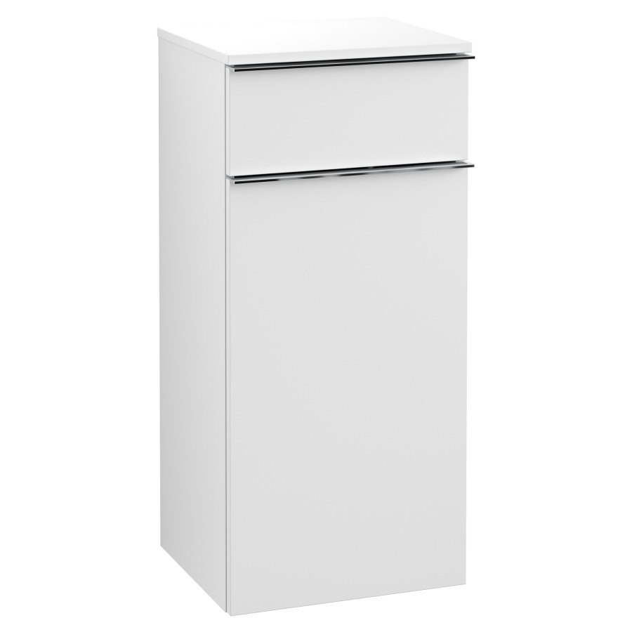 Armoire mi-haute VENTICELLO
40,4 x 86,6 x 37,2 cm
1 tiroir, armoire de tablette
1 porte charnières à droite