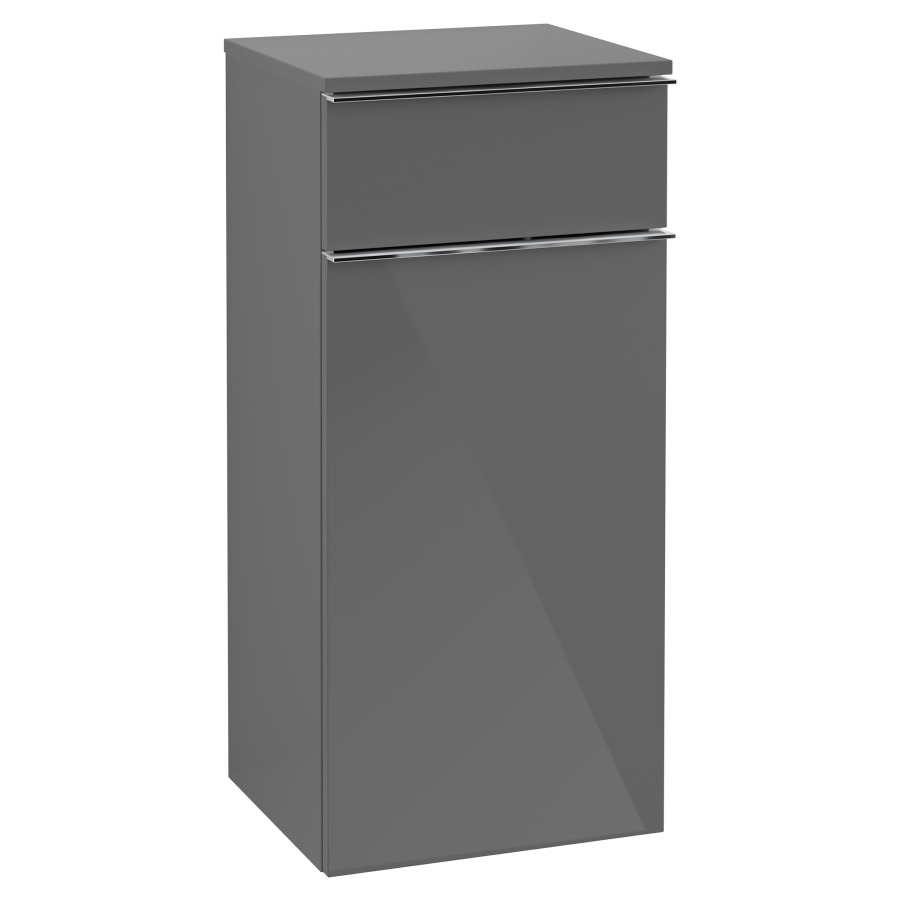Armoire mi-haute VENTICELLO
40,4 x 86,6 x 37,2 cm
1 tiroir, armoire de tablette
1 porte charnières à droite