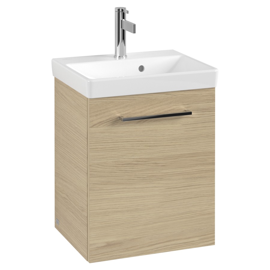 Élément inférieur AVENTO
43 x 51,4 x 35,2 cm
pour lave-mains Avento 45 cm
armoire de tablette, 1 porte
charnières à gauche
