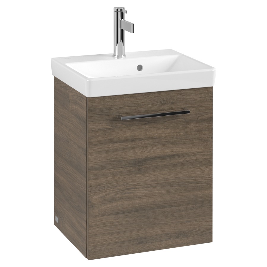 Élément inférieur AVENTO
43 x 51,4 x 35,2 cm
pour lave-mains Avento 45 cm
armoire de tablette, 1 porte
charnières à gauche