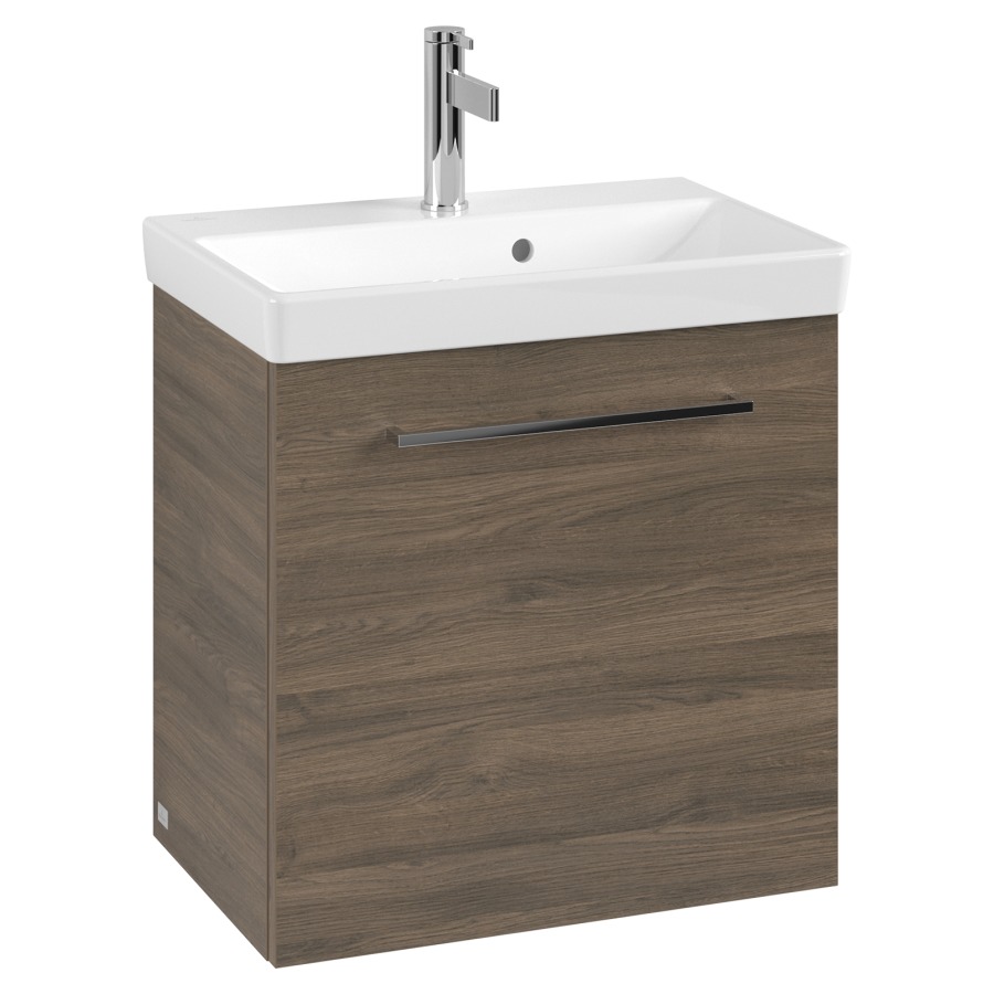 Élément inférieur AVENTO
53 x 51,4 x 35,2 cm
pour lavabo Avento 55 cm
armoire de tablette, 1 porte
charnières à droite