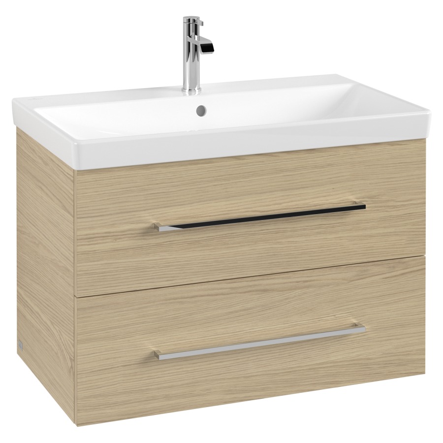 Élément inférieur AVENTO
78 x 51,4 x 45,2 cm
pour lavabo Avento 80 cm
élément à 2 tiroirs