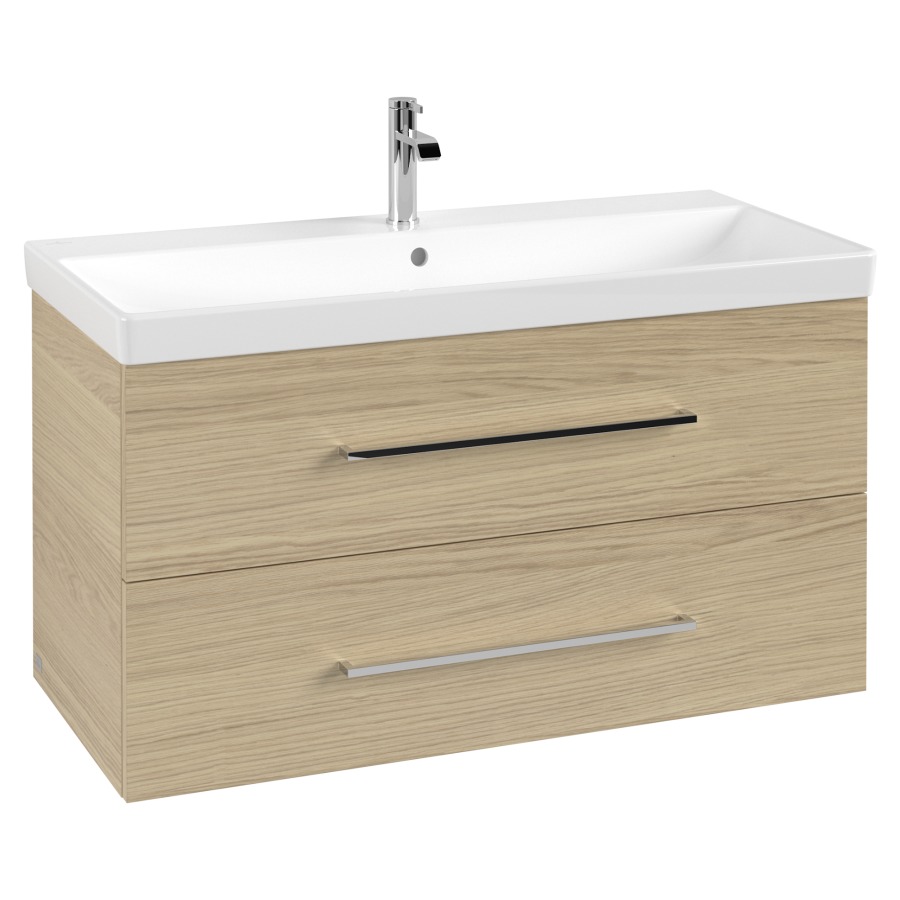 Élément inférieur AVENTO
98 x 51,4 x 45,2 cm
pour lavabo Avento 100 cm
élément à 2 tiroirs