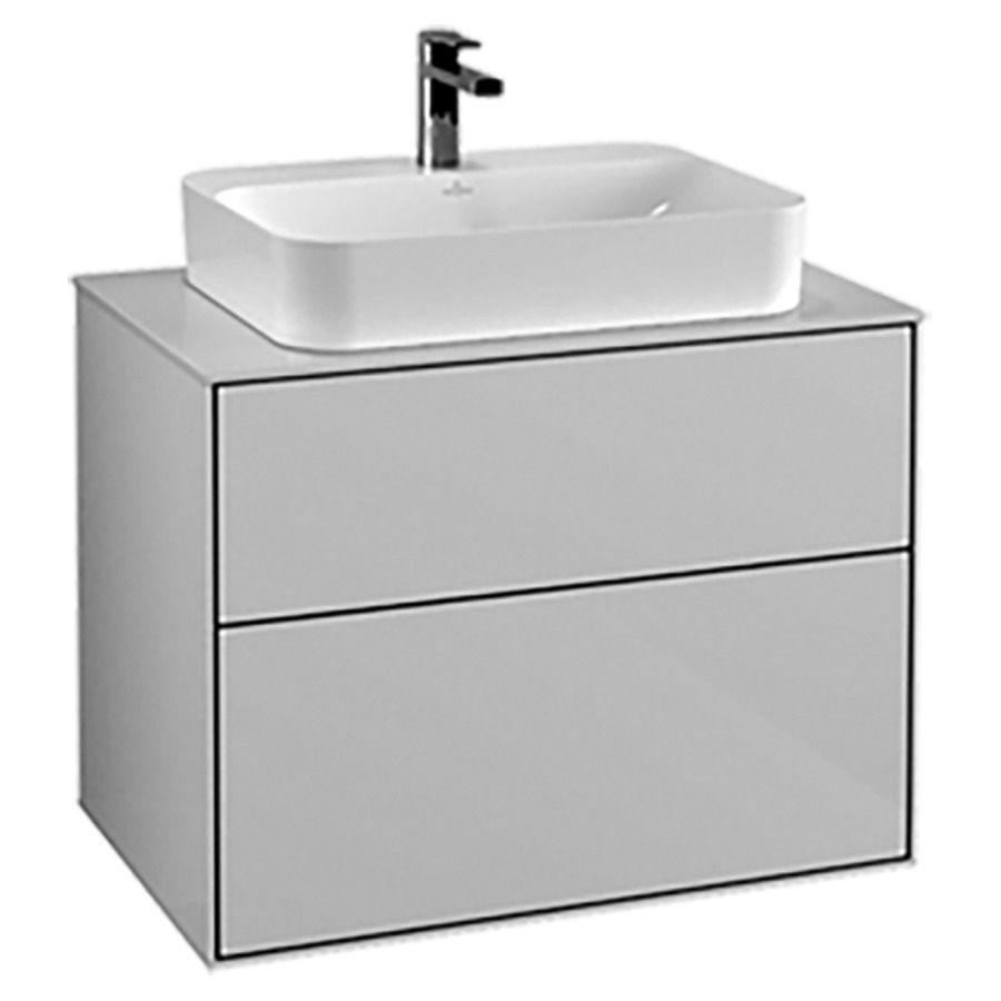 Élément inférieur FINION
80,0 x 60,3 x 50,1 cm
pour lavabo à poser Finion
212 548/549/550
élément à 2 tiroirs
recouvrement blanc