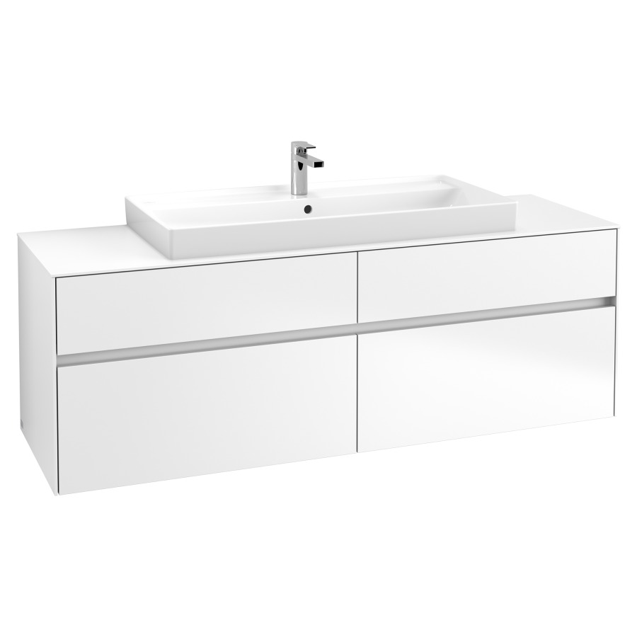 Élément inférieur COLLARO
160,0 x 54,8 x 50,0 cm
pour lavabo Collaro 211 825
2 éléments à chacun 2 tiroirs
