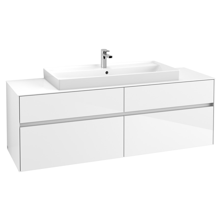 Élément inférieur COLLARO
160,0 x 54,8 x 50,0 cm
pour lavabo Collaro 211 825
2 éléments à chacun 2 tiroirs