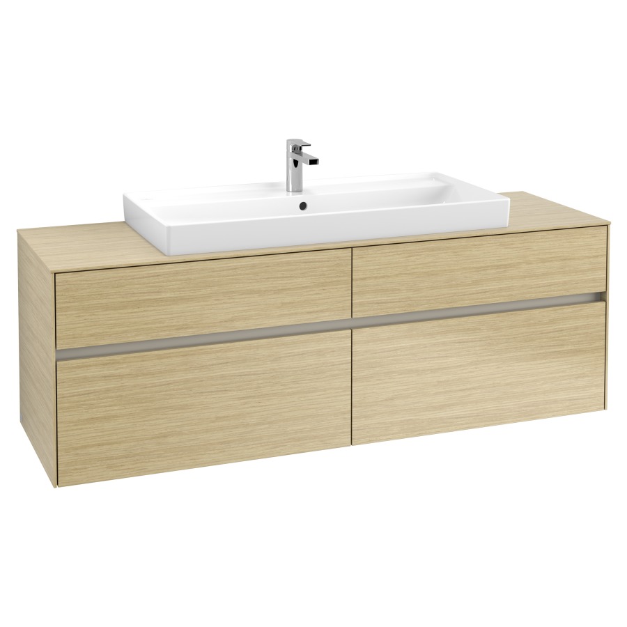 Élément inférieur COLLARO
160,0 x 54,8 x 50,0 cm
pour lavabo Collaro 211 825
2 éléments à chacun 2 tiroirs