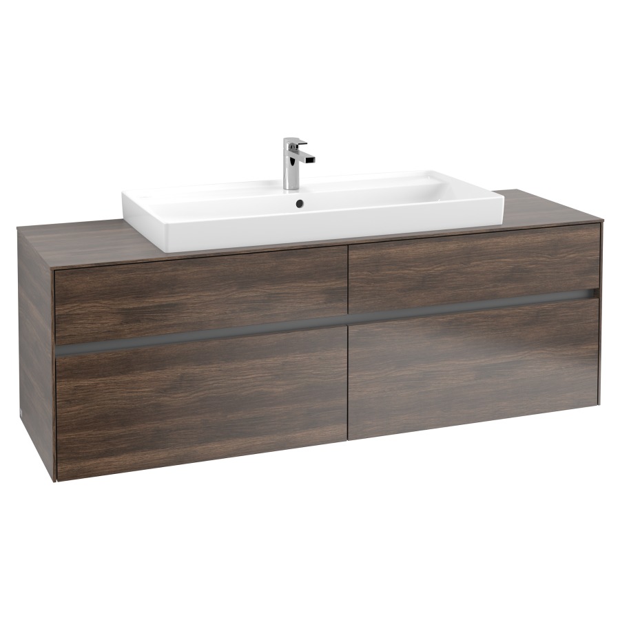 Élément inférieur COLLARO
160,0 x 54,8 x 50,0 cm
pour lavabo Collaro 211 825
2 éléments à chacun 2 tiroirs