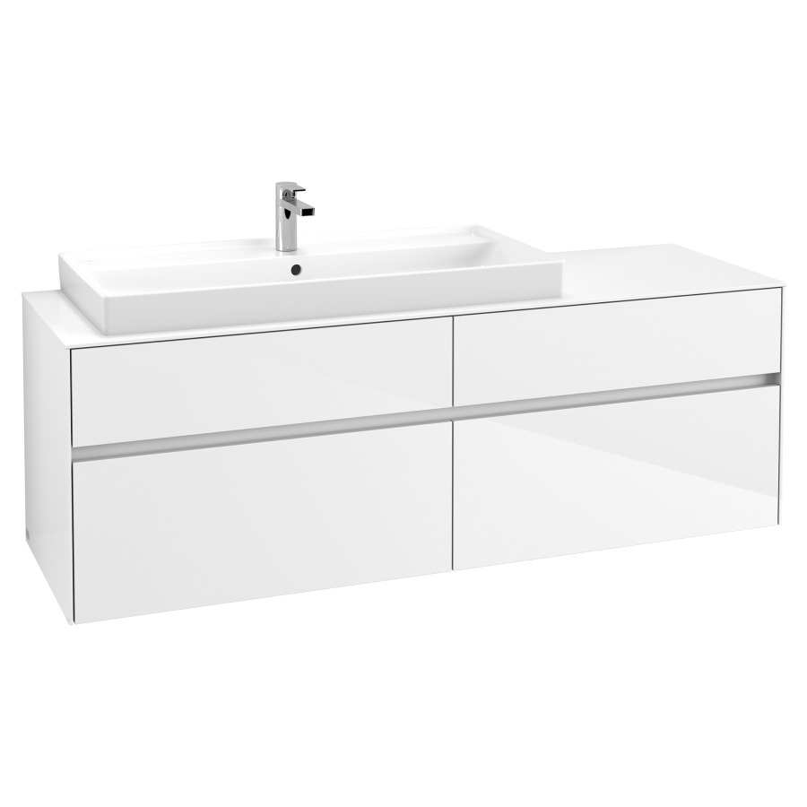 Élément inférieur COLLARO
160,0 x 54,8 x 50,0 cm
lavabo à gauche
pour lavabo Collaro 211 825
2 éléments à chacun 2 tiroirs