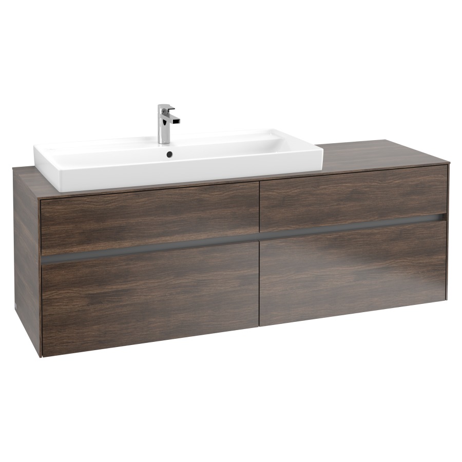Élément inférieur COLLARO
160,0 x 54,8 x 50,0 cm
lavabo à gauche
pour lavabo Collaro 211 825
2 éléments à chacun 2 tiroirs