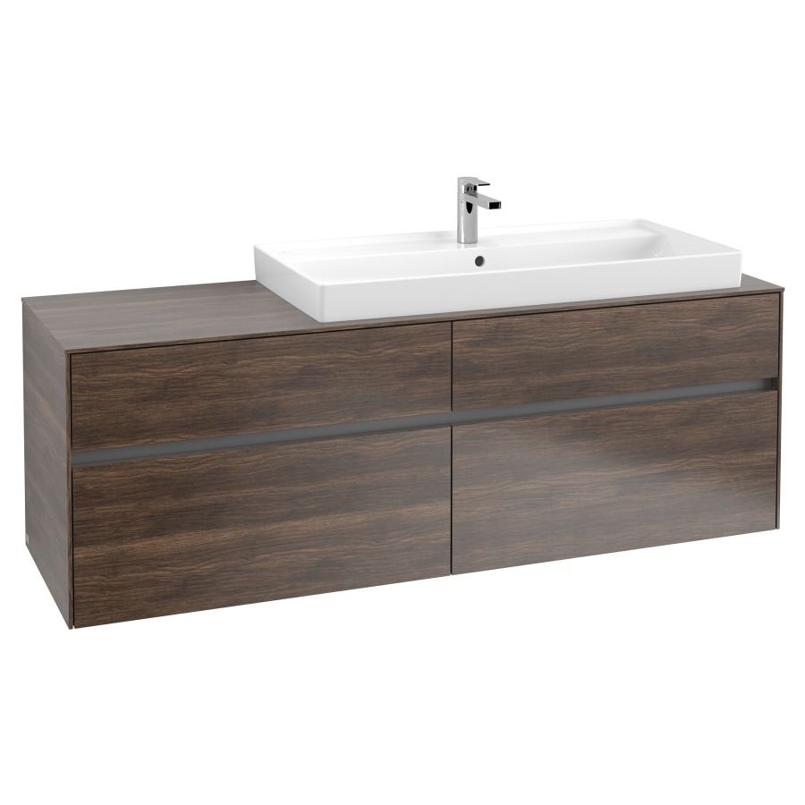Élément inférieur COLLARO
160,0 x 54,8 x 50,0 cm
lavabo à droite
pour lavabo Collaro 211 825
2 éléments à chacun 2 tiroirs