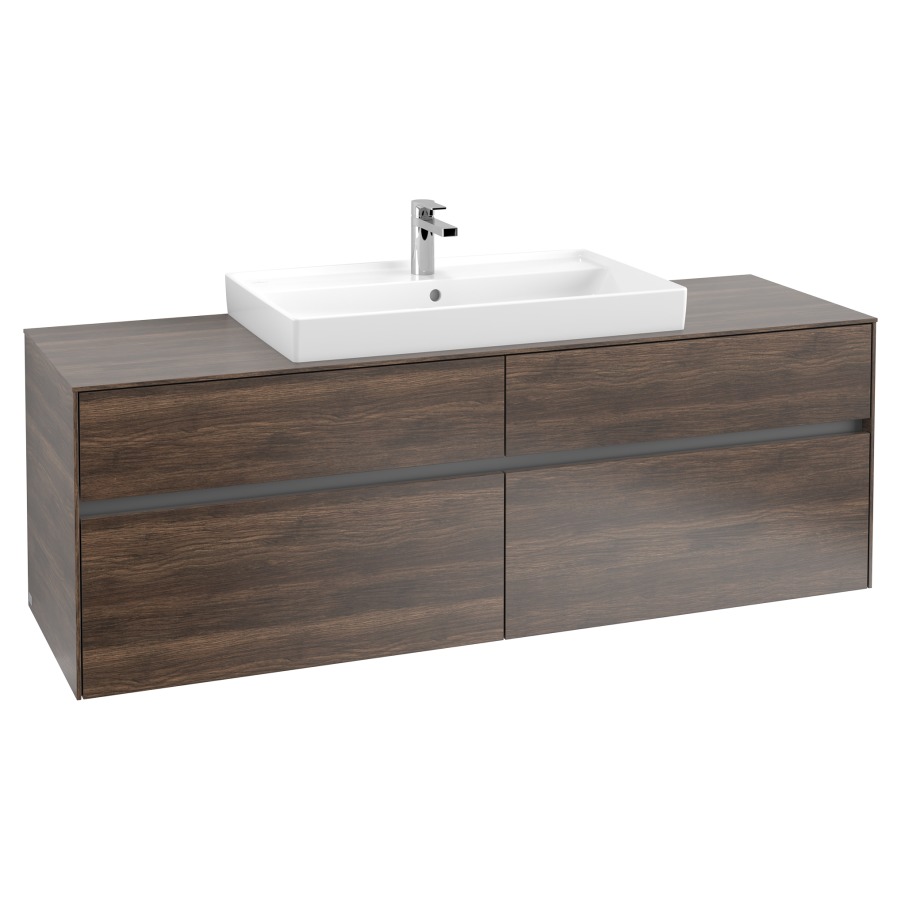 Élément inférieur COLLARO
160,0 x 54,8 x 50,0 cm
pour lavabo Collaro 211 822
2 éléments à chacun 2 tiroirs