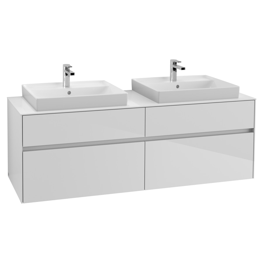 Élément inférieur COLLARO
160,0 x 54,8 x 50,0 cm
pour 2 lavabos
pour lavabo Collaro 211 815
2 éléments à chacun 2 tiroirs