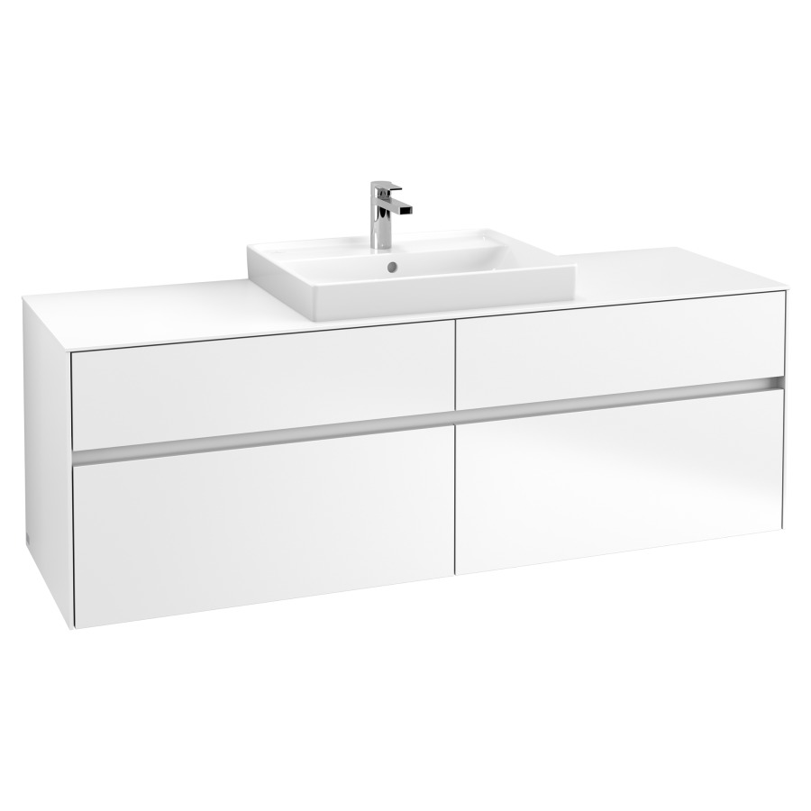 Élément inférieur COLLARO
160,0 x 54,8 x 50,0 cm
pour lavabo Collaro 211 815
2 éléments à chacun 2 tiroirs