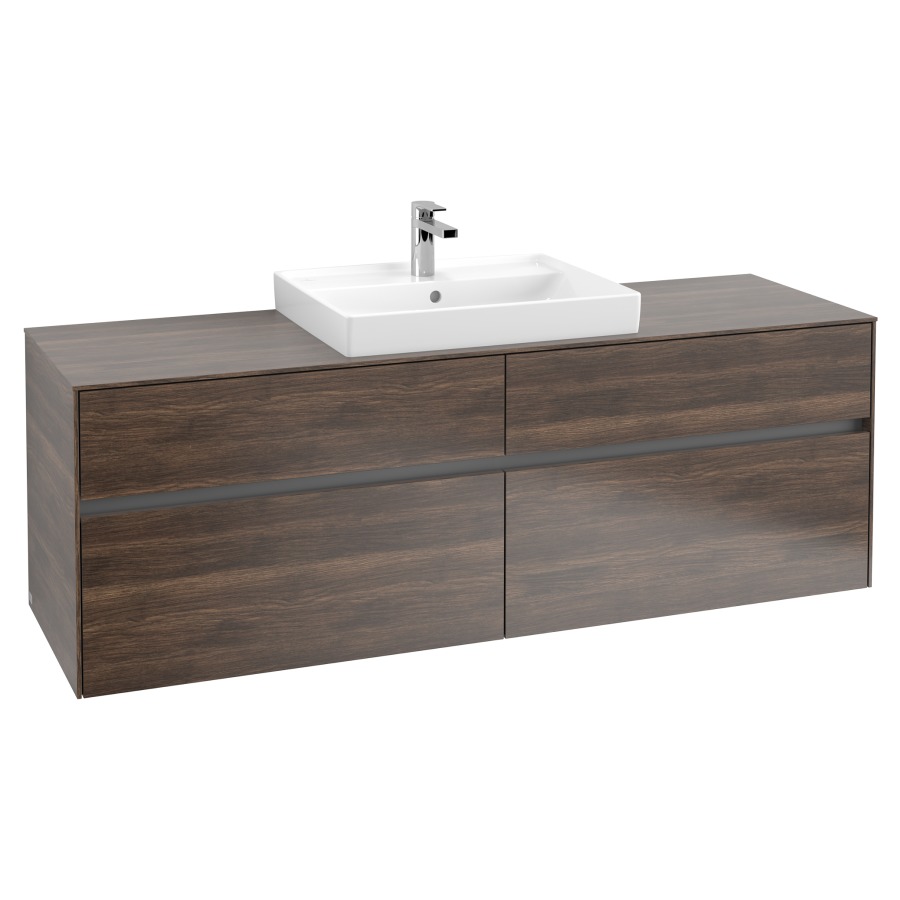 Élément inférieur COLLARO
160,0 x 54,8 x 50,0 cm
pour lavabo Collaro 211 815
2 éléments à chacun 2 tiroirs