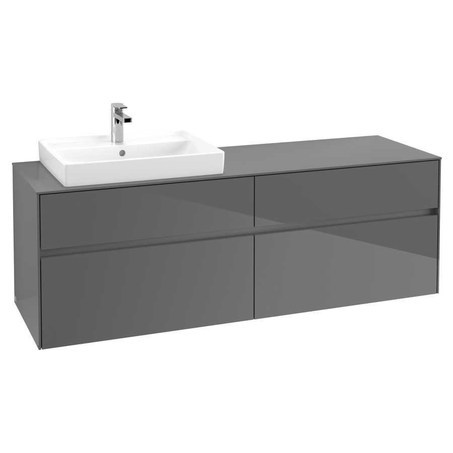 Élément inférieur COLLARO
160,0 x 54,8 x 50,0 cm
lavabo à gauche
pour lavabo Collaro 211 815
2 éléments à chacun 2 tiroirs