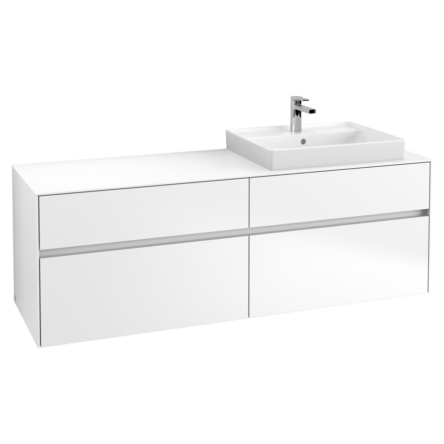 Élément inférieur COLLARO
160,0 x 54,8 x 50,0 cm
lavabo à droite
pour lavabo Collaro 211 815
2 éléments à chacun 2 tiroirs