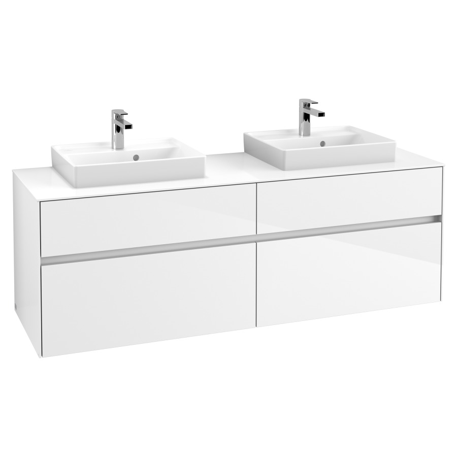 Élément inférieur COLLARO
160,0 x 54,8 x 50,0 cm
pour 2 lavabos
pour lave-mains Collaro
211 797
2 éléments à chacun 2 tiroirs
