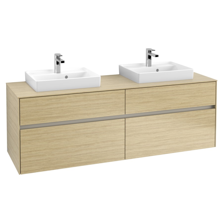 Élément inférieur COLLARO
160,0 x 54,8 x 50,0 cm
pour 2 lavabos
pour lave-mains Collaro
211 797
2 éléments à chacun 2 tiroirs