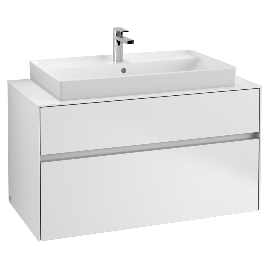 Élément inférieur COLLARO
100,0 x 54,8 x 50,0 cm
pour lavabo Collaro 211 822
élément à 2 tiroirs